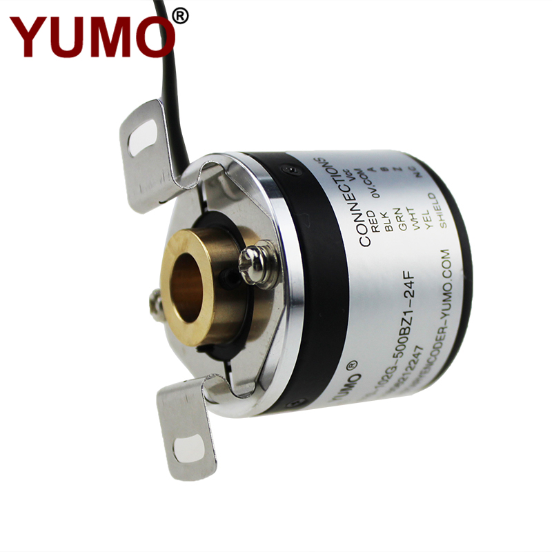 YUMO gran oferta HA3810-102G-500BZ1-24F codificador rotatorio incremental de eje hueco